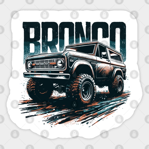 Ford Bronco Sticker by Vehicles-Art